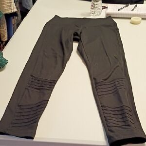 Victoria's Secret Charcoal Ribbed Leggings